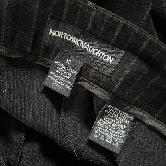 Norton McNaughton Black Pinstripe Pantsuit - Picture 12 of 12